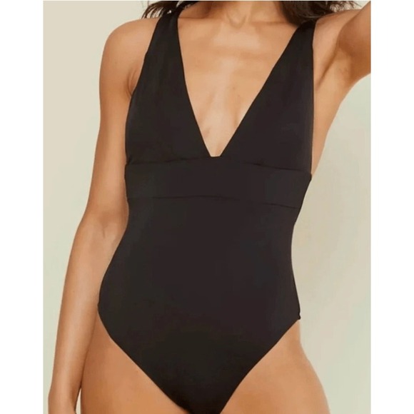 Andie Swim The Sardinia One Piece Swimsuit Black AO017-BLK-M Womens Size M NEW - Picture 5 of 11